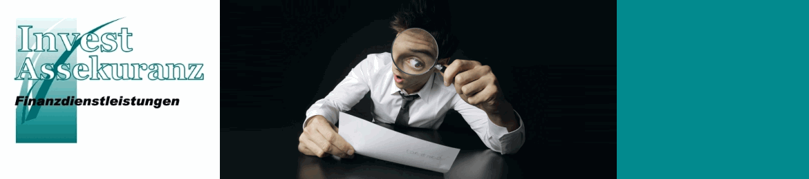 Header mit Firmenlogo der Invest Assekuranz